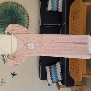 Pink Rose Summer Dress